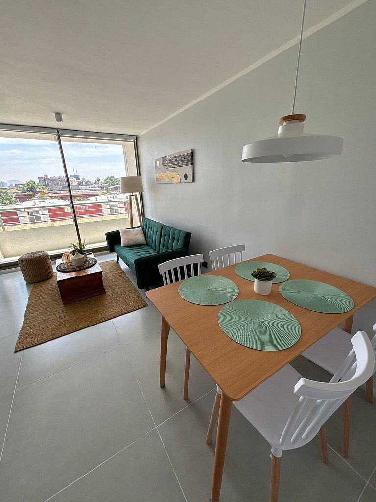 Depto Céntrico + Metro • 2D / 1B • 4 Pax