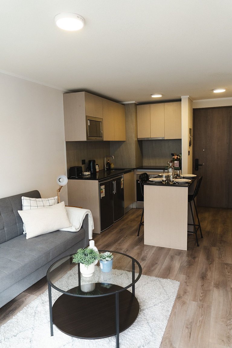 Depto Céntrico + Metro • Para 4 Personas